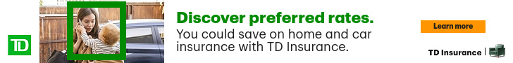 A banner image with words about preferred rates from TD Insurance