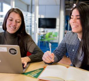 Image for Students Adriana Badillo and Lourdes Pastrana Bridge Gap Between Learning and Professional World