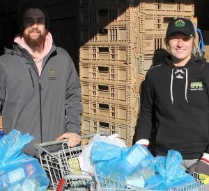 A Way to Give Back: Student Athletes Collect 1650 Items for Local Food Banks
