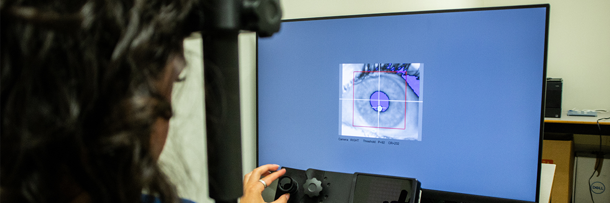 Eye tracking in Dr. Chow's lab